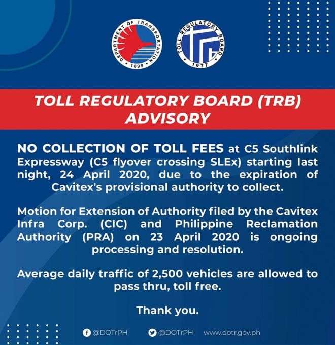 C5 Southlink no longer collecting toll fees image