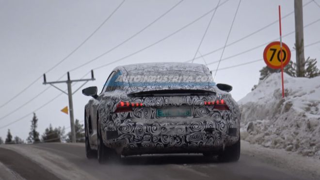 Electric Audi e-tron GT prototype looks ready for production image