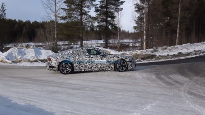 Electric Audi e-tron GT prototype looks ready for production image