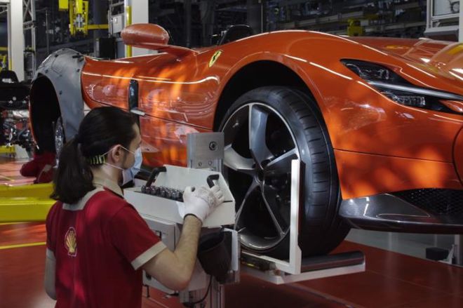 Ferrari restarts production vehicle production in Maranello, Modena image