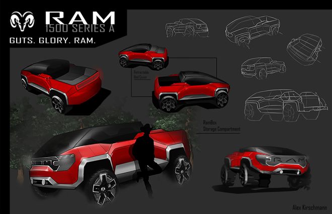 These futuristic Ram trucks were sketched by high school students image