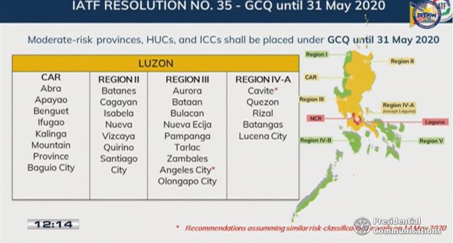 These areas in the country are no longer under GCQ, ECQ image