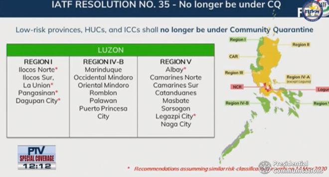 Low-risk areas in PH to be placed under Modified GCQ image