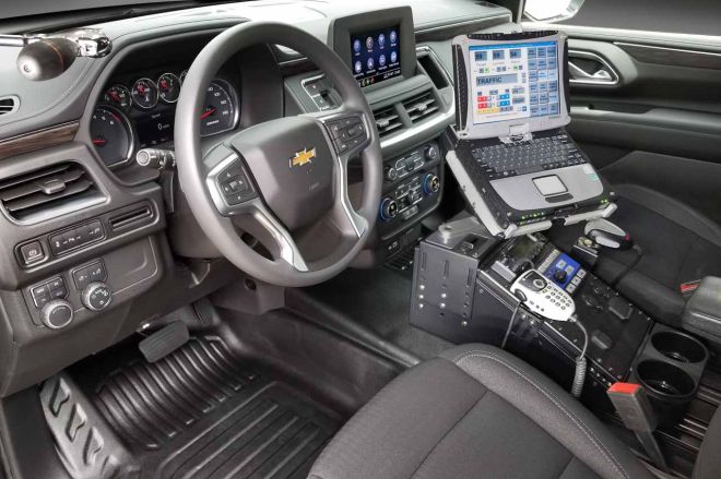 2021 Chevrolet Tahoe puts on police uniform image