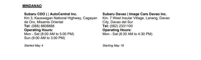 Subaru PH reopens dealerships, introduces home test drive service image