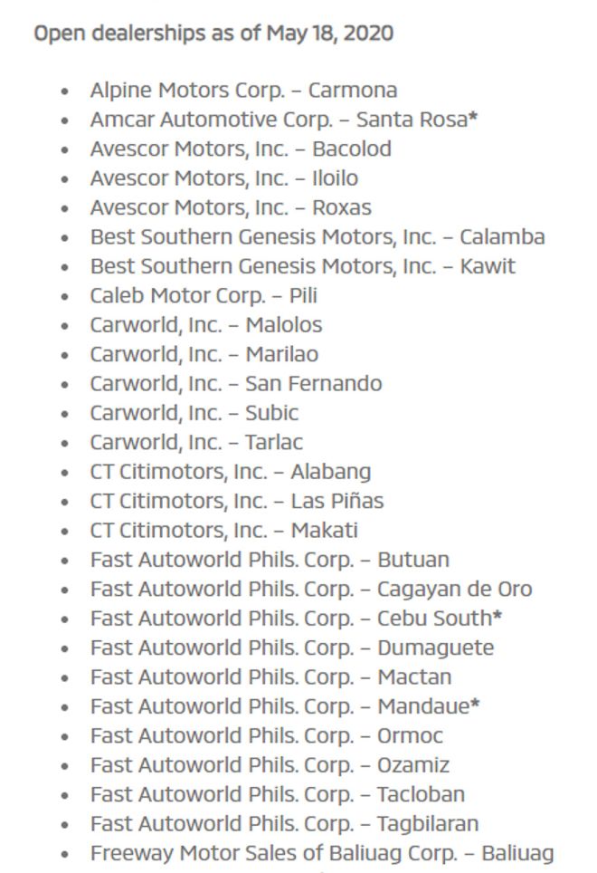 LIST: These car dealerships are open to serve you image