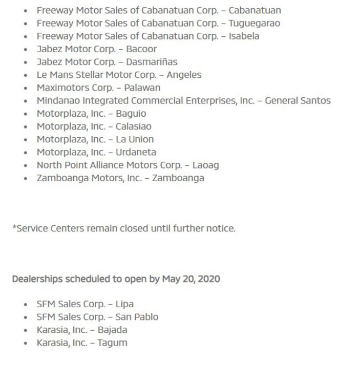 LIST: These car dealerships are open to serve you image