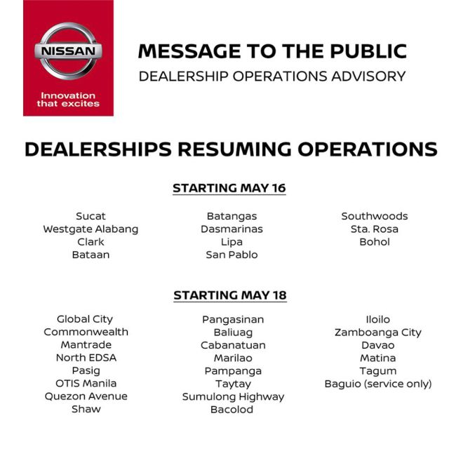 LIST: These car dealerships are open to serve you image