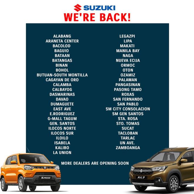 LIST: These car dealerships are open to serve you image
