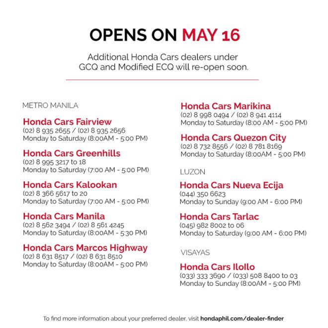 LIST: These car dealerships are open to serve you image