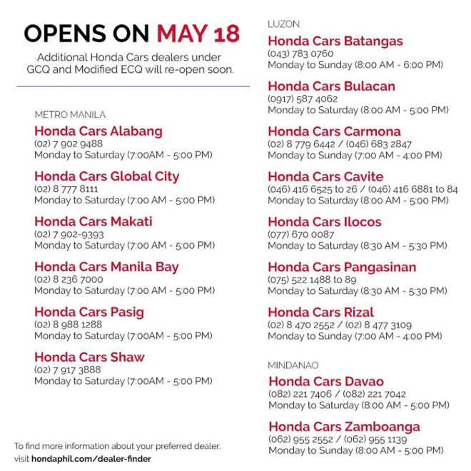 LIST: These car dealerships are open to serve you image