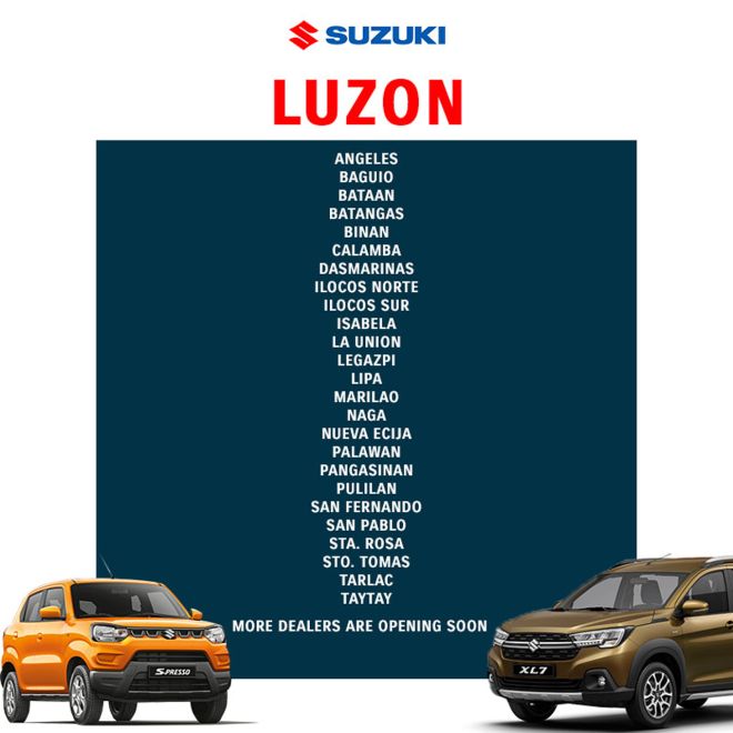 Suzuki Philippines now has 64 dealerships open across the country image