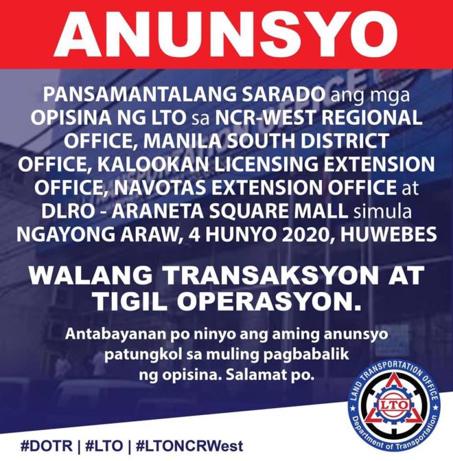 Some LTO offices in NCR closed as employees positive in rapid tests image