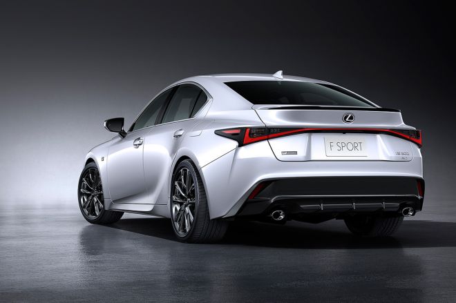 This is the 2021 Lexus IS sports sedan image