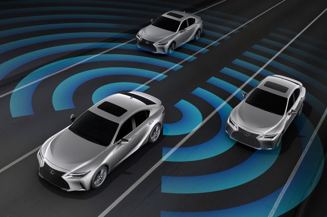 This is the 2021 Lexus IS sports sedan image