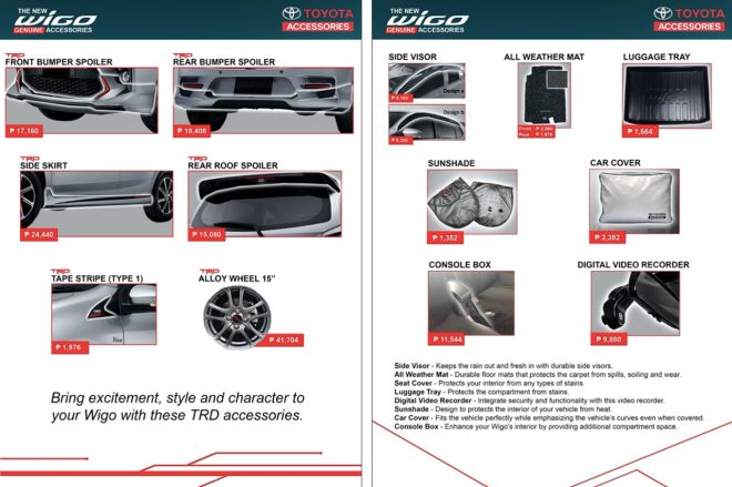 Dress up the 2020 Wigo with these Toyota/TRD accessories image