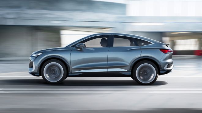 Audi Q4 Sportback e-tron concept is one stylish electric SUV Coupe image