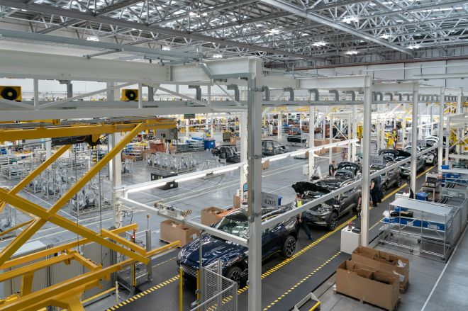 First Aston Martin DBX SUV rolls off the assembly line image