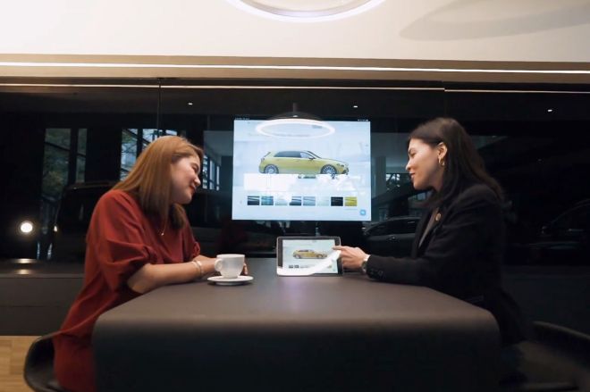 There are no sales agents at new Mercedes-Benz BGC showroom image