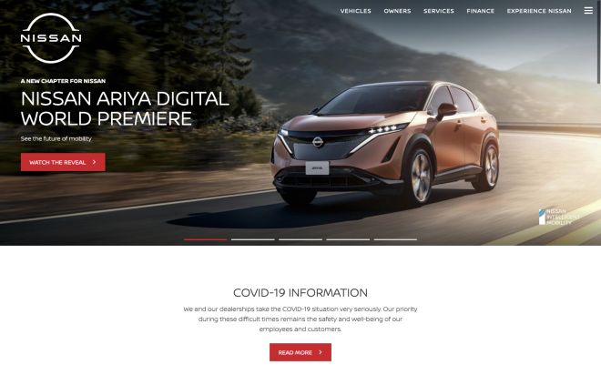 Nissan has now started using their new minimalist logo image