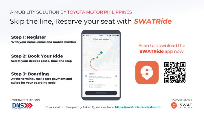 Book your P2P seats with Toyota PH