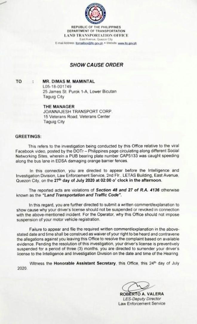 DOTr, LTFRB to go after reckless PUB on EDSA bus lane image