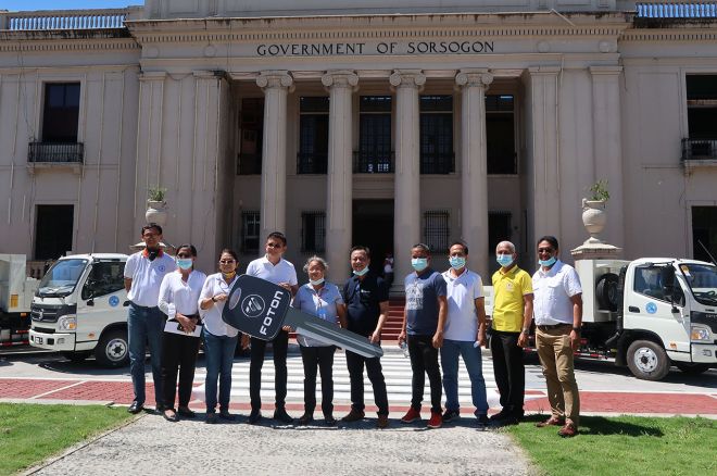 Foton PH turns over fleet of Tornado trucks to Sorsogon City image