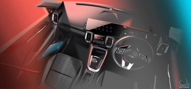 2021 Kia Sonet looks like toy crossover in these sketches image