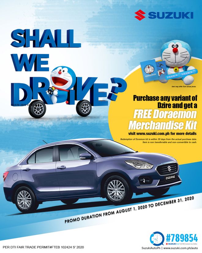 Buy a brand new Suzuki, get a surprise from Doraemon image