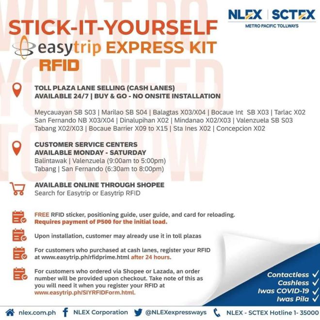 You can now order your own Easytrip RFID sticker online image