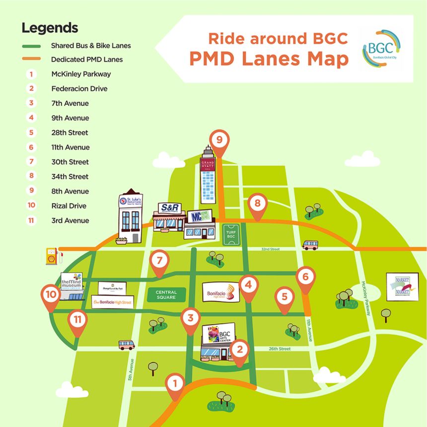 BGC now has dedicated lanes for e-scooters, hoverboards image