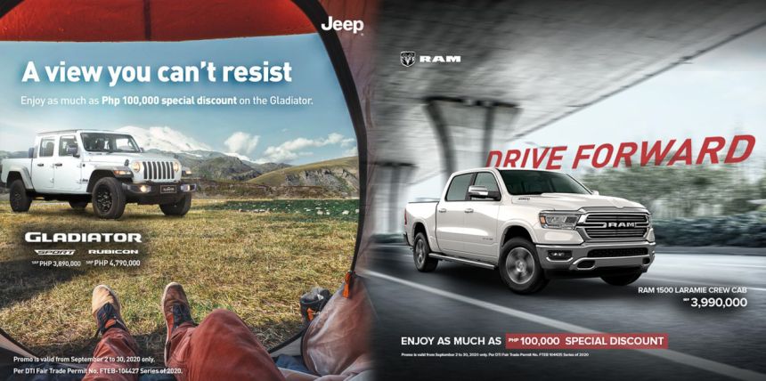 Get as much PhP 160K discount on Jeep, Ram vehicles this Sept. image