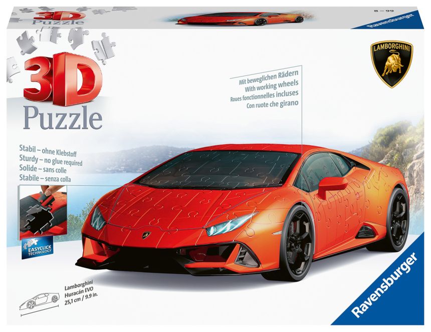 Assemble your own Lamborghini Huracan Evo with this 3D puzzle image