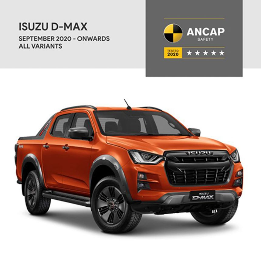All-new Isuzu D-Max awarded max crash test ratings by ANCAP image