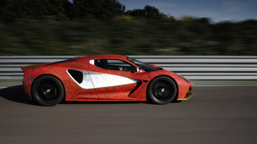Check out the Lotus Evija in action image