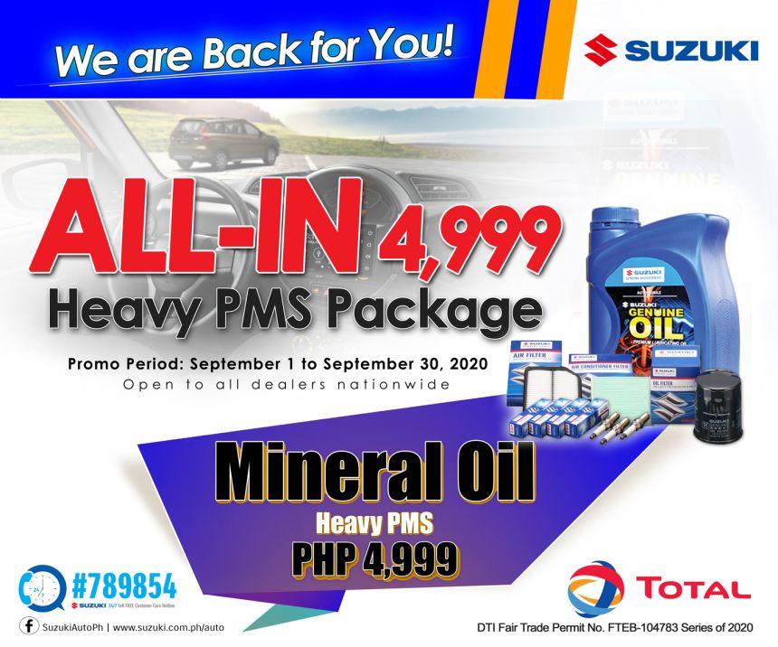 You can now book a service appointment at Suzuki PH