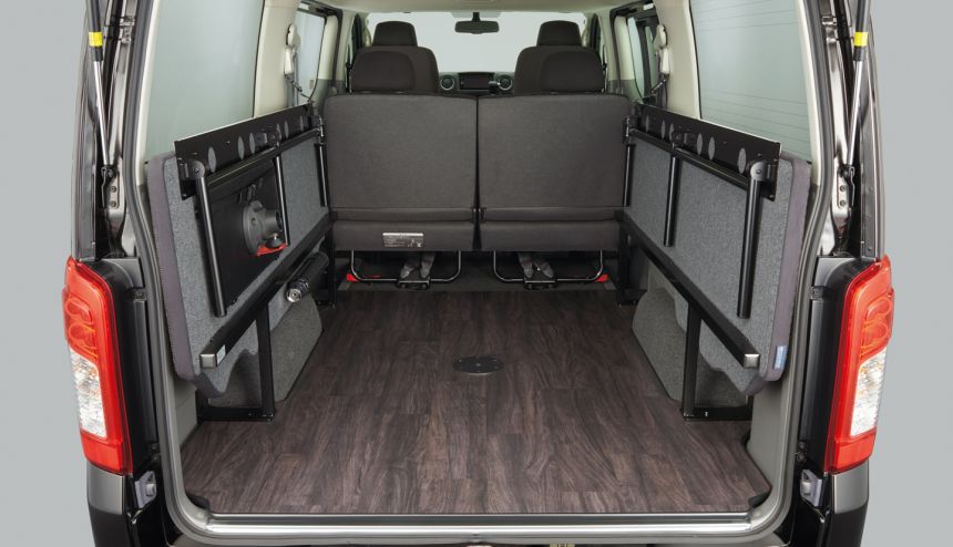 Nissan just gave the the NV350 Urvan a bed and table image