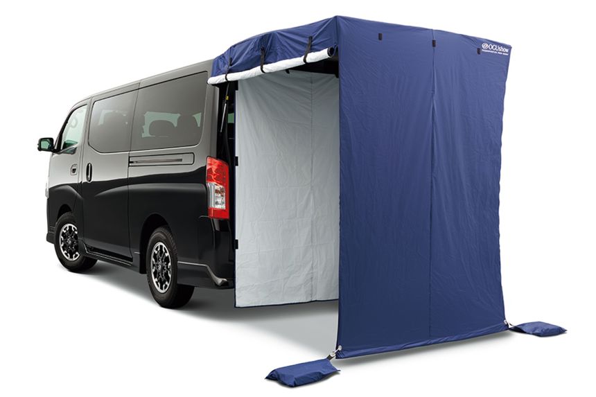 Nissan just gave the the NV350 Urvan a bed and table image