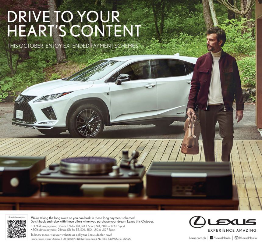 Buy a Lexus with zero-interest up to 36-months this October image