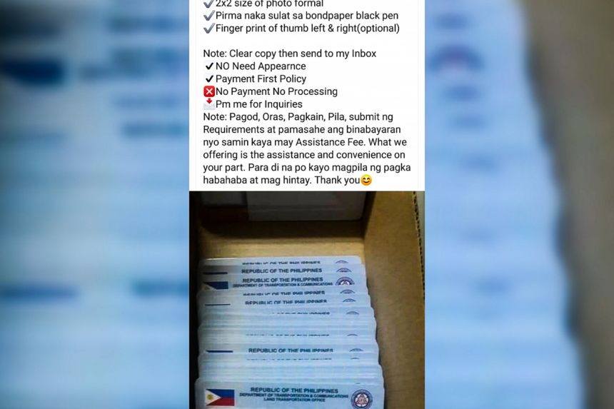 LTO: Do not patronize online fixers image