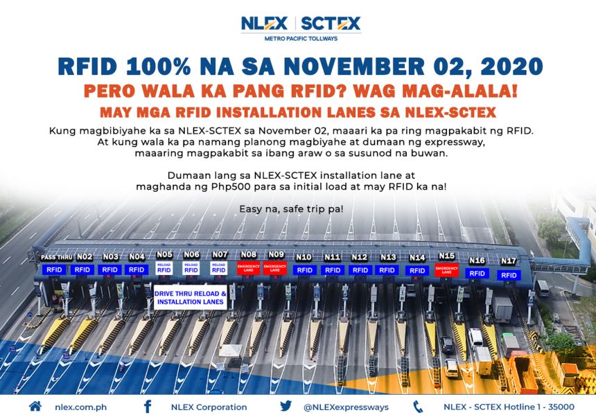 You can still pass through NLEX, SCTEX without RFID after Nov. 2, but&hellip; image