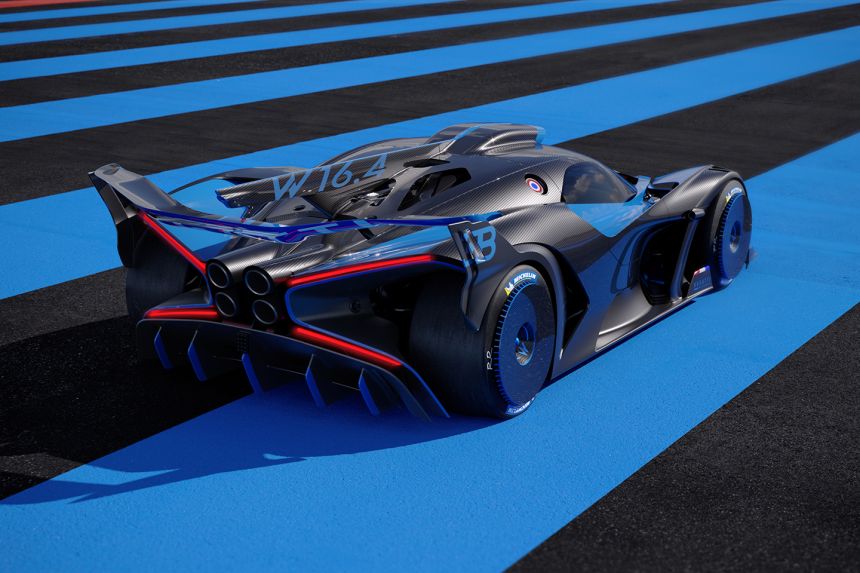 1825 HP Bugatti Bolide can hit 0 to 500 km/h in just 20 seconds image