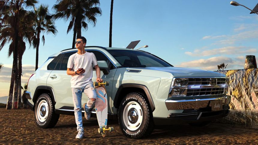 Mitsuoka turns Toyota RAV4 into a 80s Chevy pick-up truck image