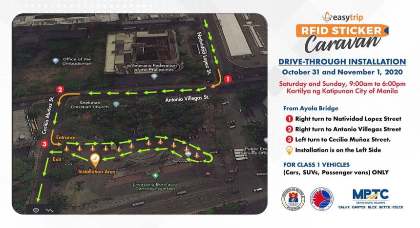 Manila to hold 2-day drive-thru EasyTrip RFID installation image