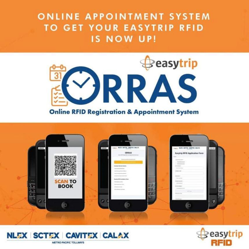 You can soon set an appointment online to get an EasyTrip RFID image