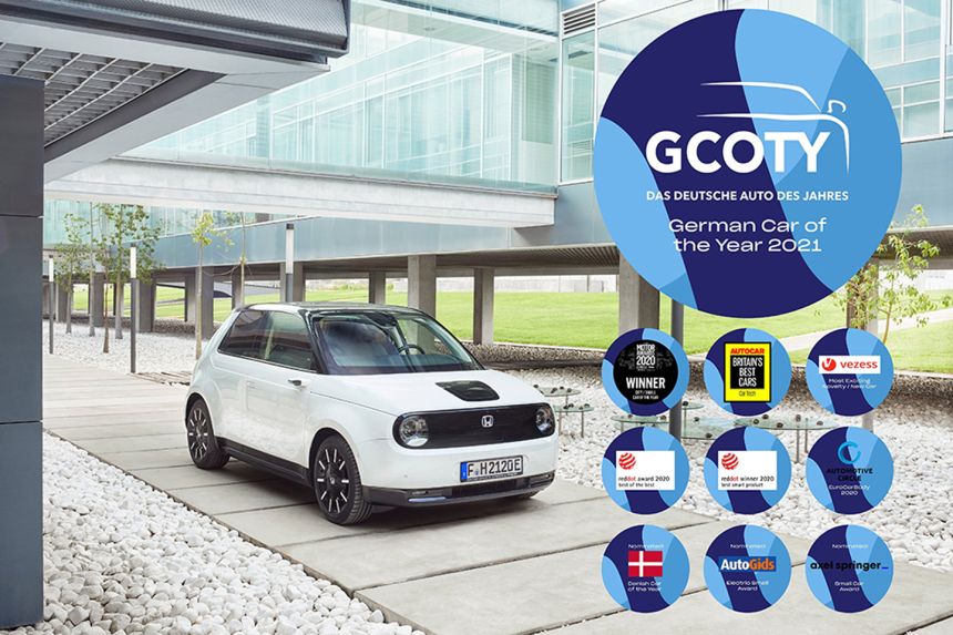 Honda e is first Japanese car to win German Car of the Year award image