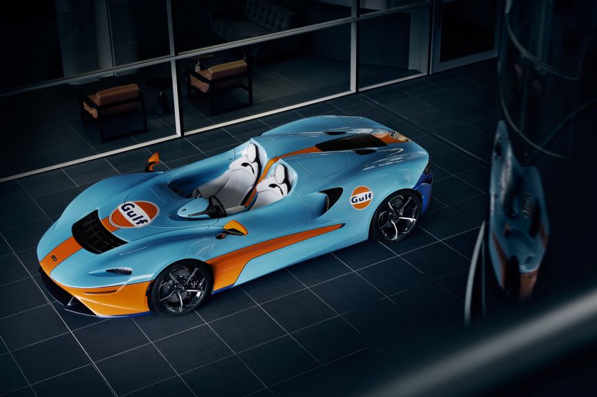 Gulf has the best color combo for McLaren Elva image