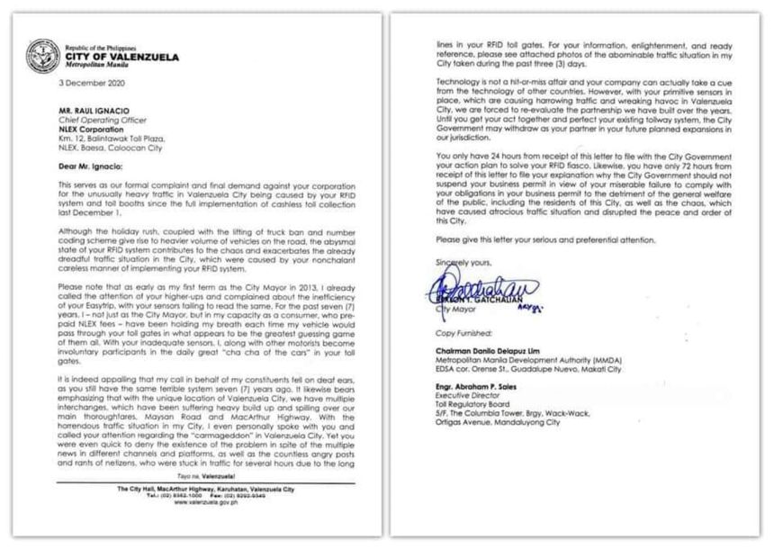 Valenzuela City Mayor calls out NLEX for &ldquo;abyssmal&rdquo; RFID mess image