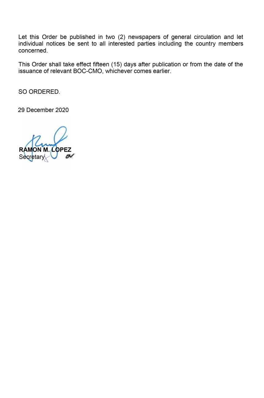 DTI Order image