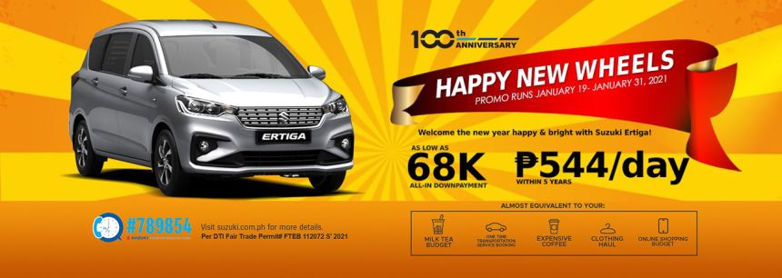 Get as much as PHP 200K off in Suzuki